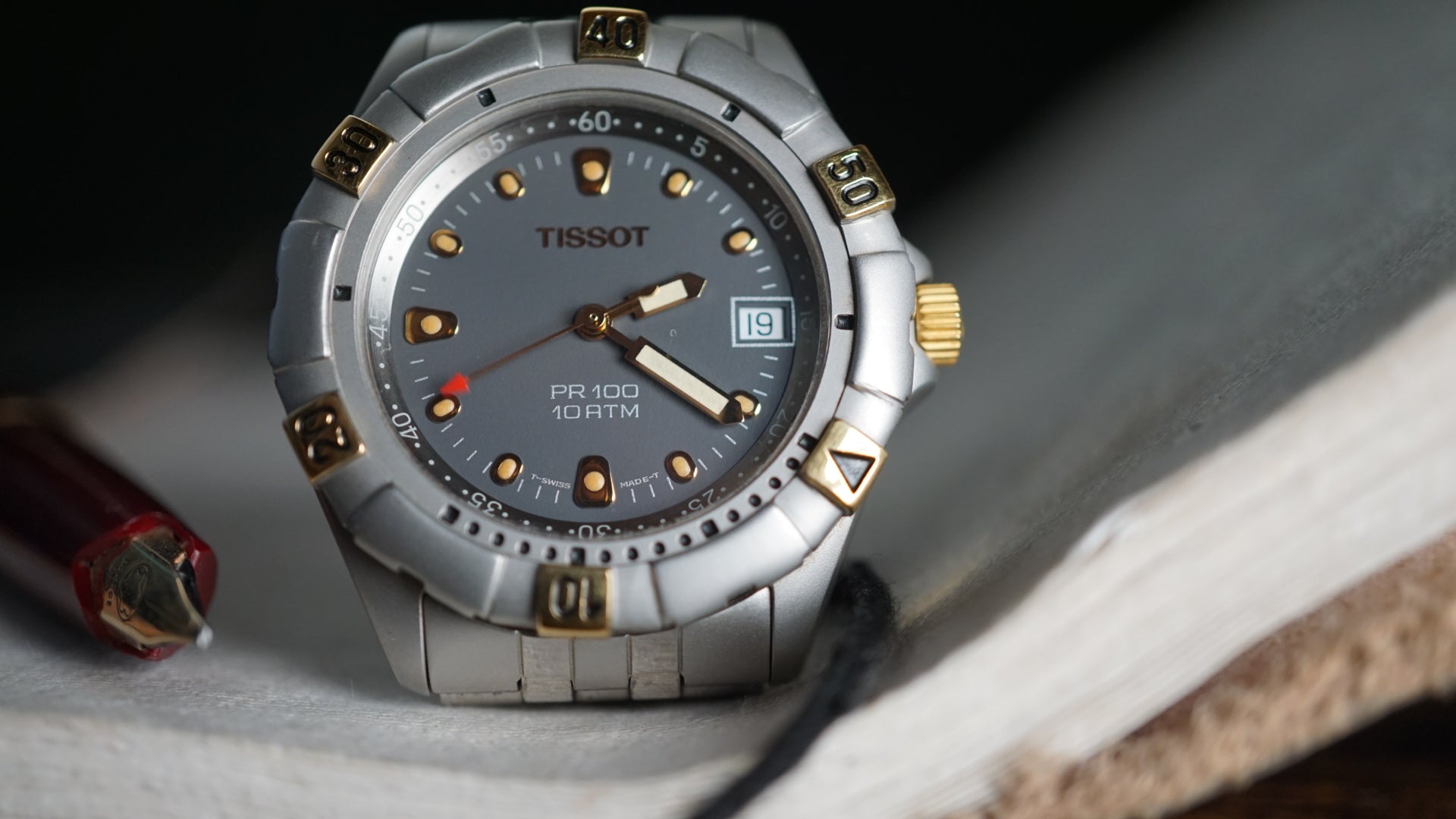 Tissot PR 100 Two-Tone Blue Dial – Full Set | Old New Stock Fama Elegance