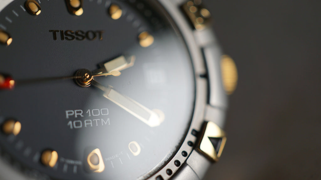 Tissot PR 100 Two-Tone Blue Dial – Full Set | Old New Stock Fama Elegance