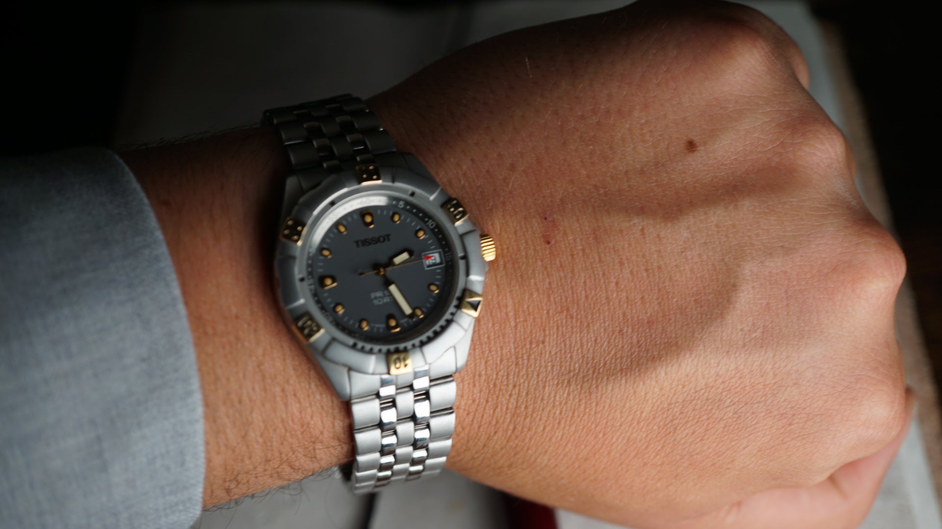 Tissot PR 100 Two-Tone Blue Dial – Full Set | Old New Stock Fama Elegance