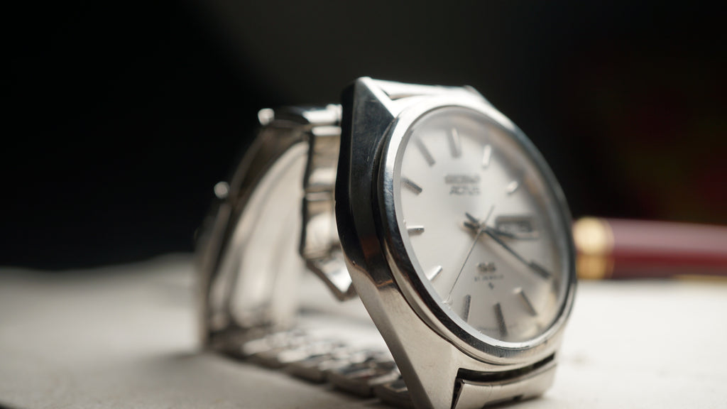 Seiko 5 Actus Automatic 1970s Vintage Watch – Sunburst Dial Japan Made Fama Elegance