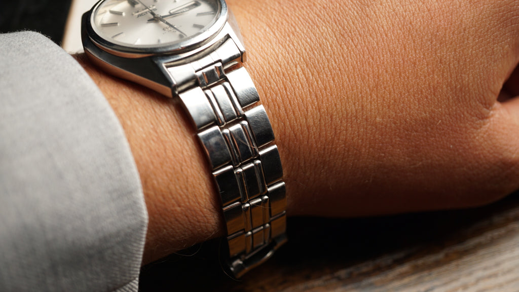 Seiko 5 Actus Automatic 1970s Vintage Watch – Sunburst Dial Japan Made Fama Elegance