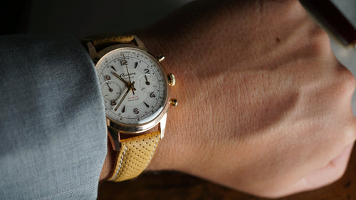 Chronograph swiss Aurore Bull Eye Pilot  – Vintage Swiss Craftsmanship Fama Elegance