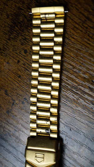 Original TAG Heuer 367/31 Stainless Steel & Gold Plated Watch Bracelet – 18mm Vintage Original TAG Heuer reference 367/31