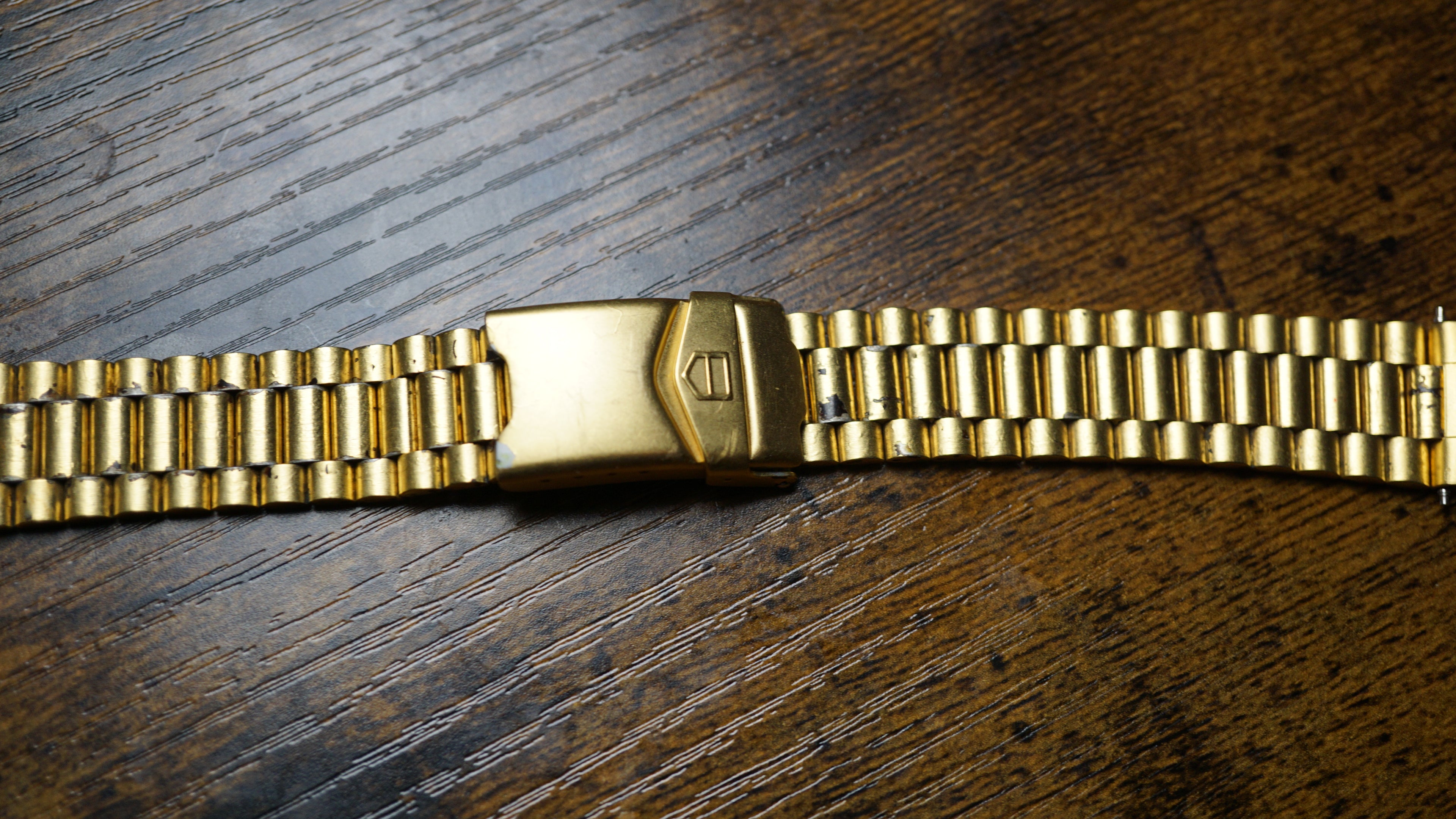 Original TAG Heuer 367/31 Stainless Steel & Gold Plated Watch Bracelet – 18mm Vintage Original TAG Heuer reference 367/31 Fama Elegance