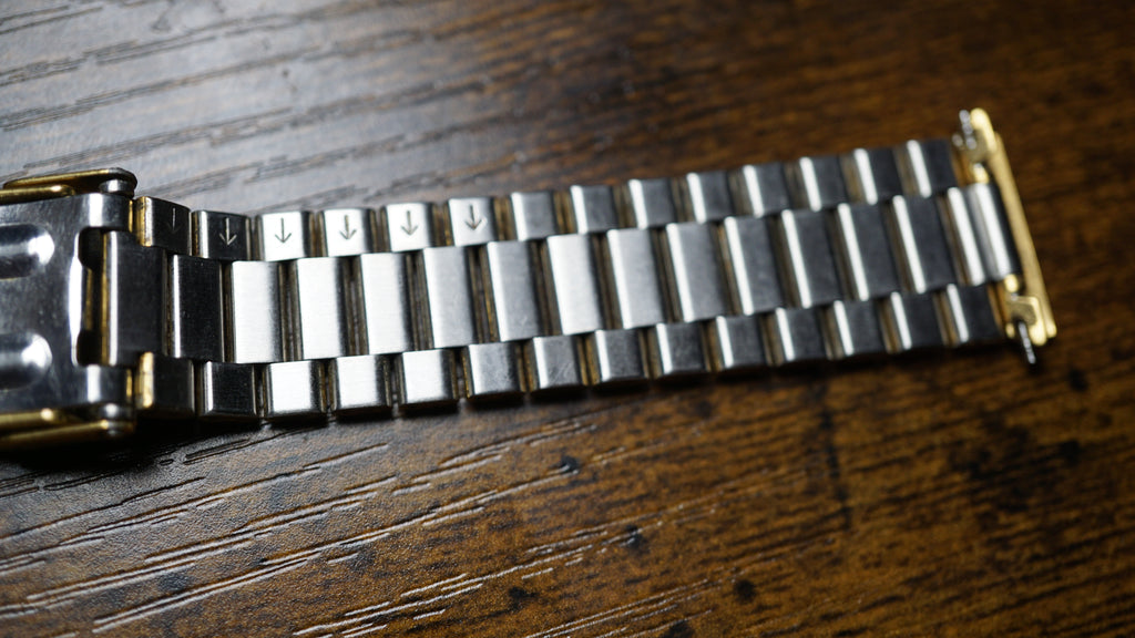 Original TAG Heuer 367/31 Stainless Steel & Gold Plated Watch Bracelet – 18mm Vintage Original TAG Heuer reference 367/31 Fama Elegance