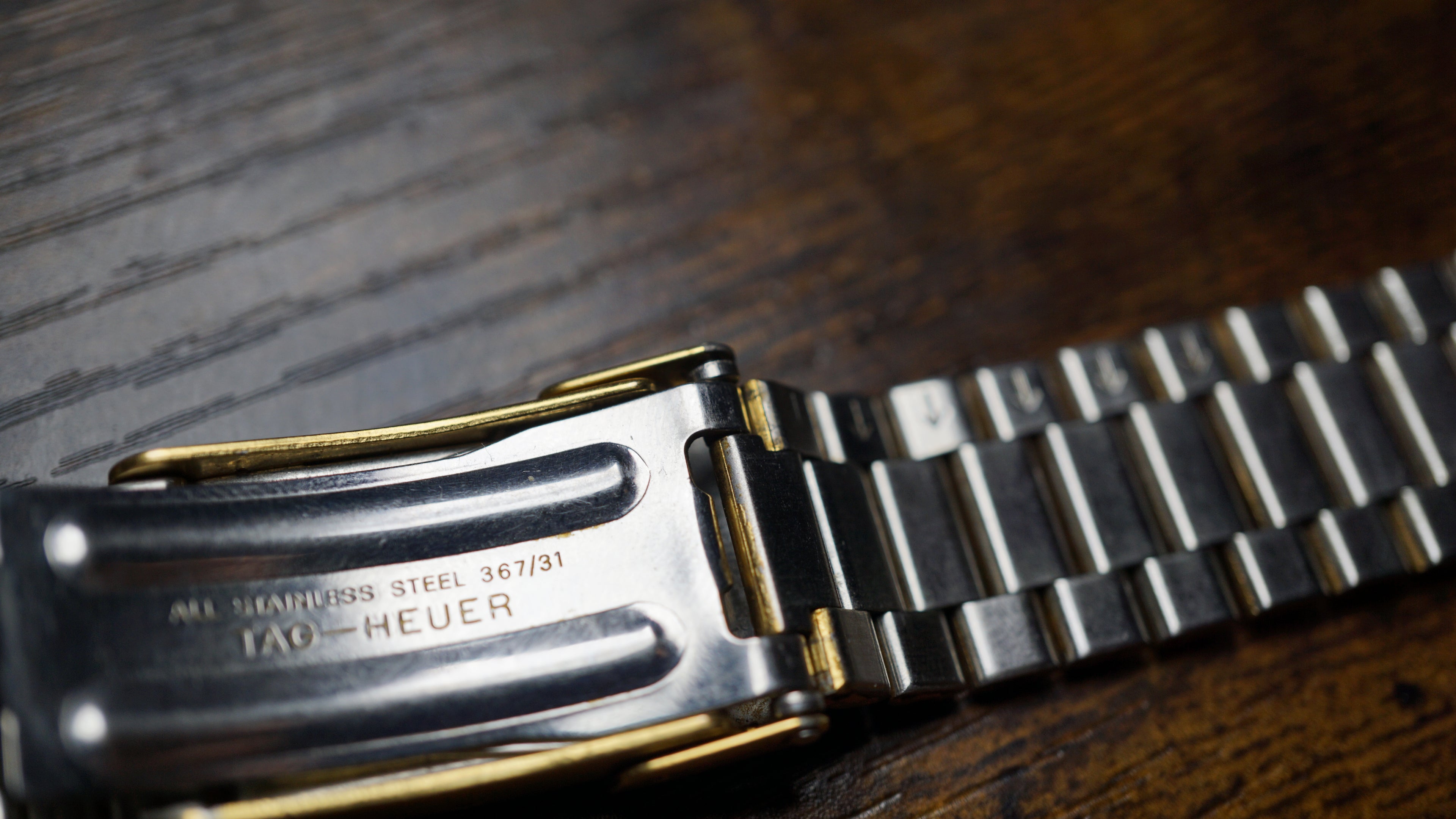 Original TAG Heuer 367/31 Stainless Steel & Gold Plated Watch Bracelet – 18mm Vintage Original TAG Heuer reference 367/31 Fama Elegance