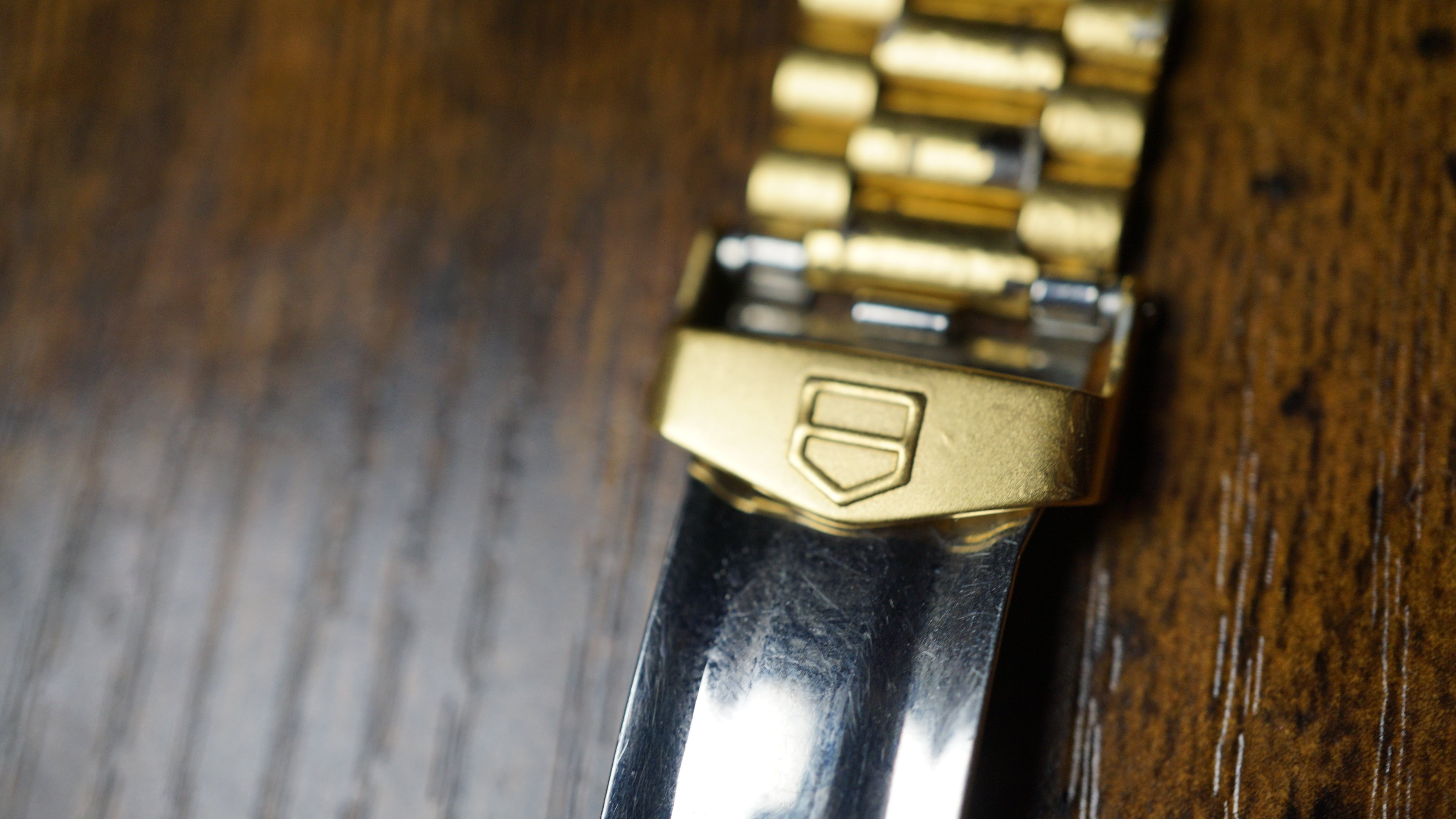 Original TAG Heuer 367/31 Stainless Steel & Gold Plated Watch Bracelet – 18mm Vintage Original TAG Heuer reference 367/31 Fama Elegance