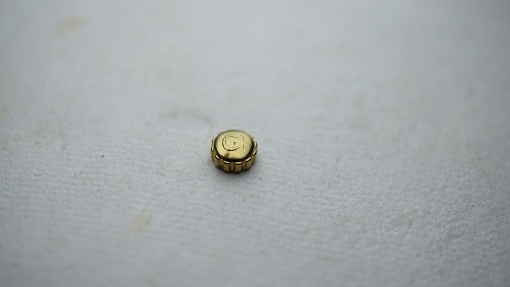 Original Omega Crown 1.2 mm Yellow Gold – Genuine Omega Watch Part Fama Elegance