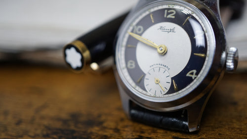 1940s Kienzle Antimagnetic German Military Style Watch Fama Elegance