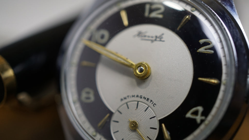 1940s Kienzle Antimagnetic German Military Style Watch Fama Elegance