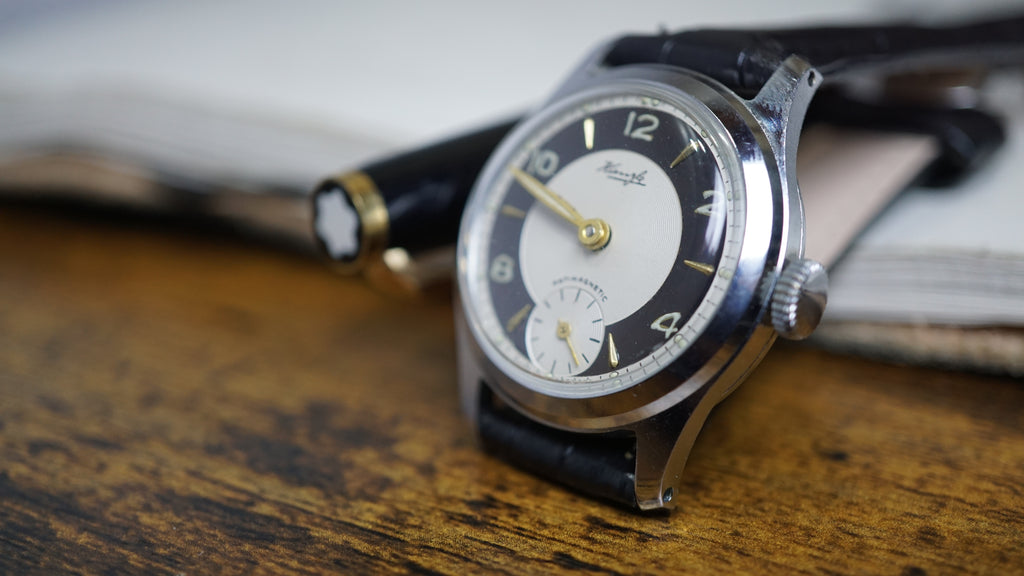1940s Kienzle Antimagnetic German Military Style Watch Fama Elegance