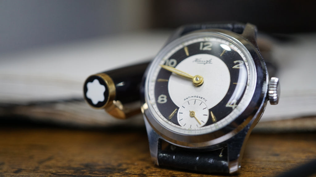 1940s Kienzle Antimagnetic German Military Style Watch Fama Elegance