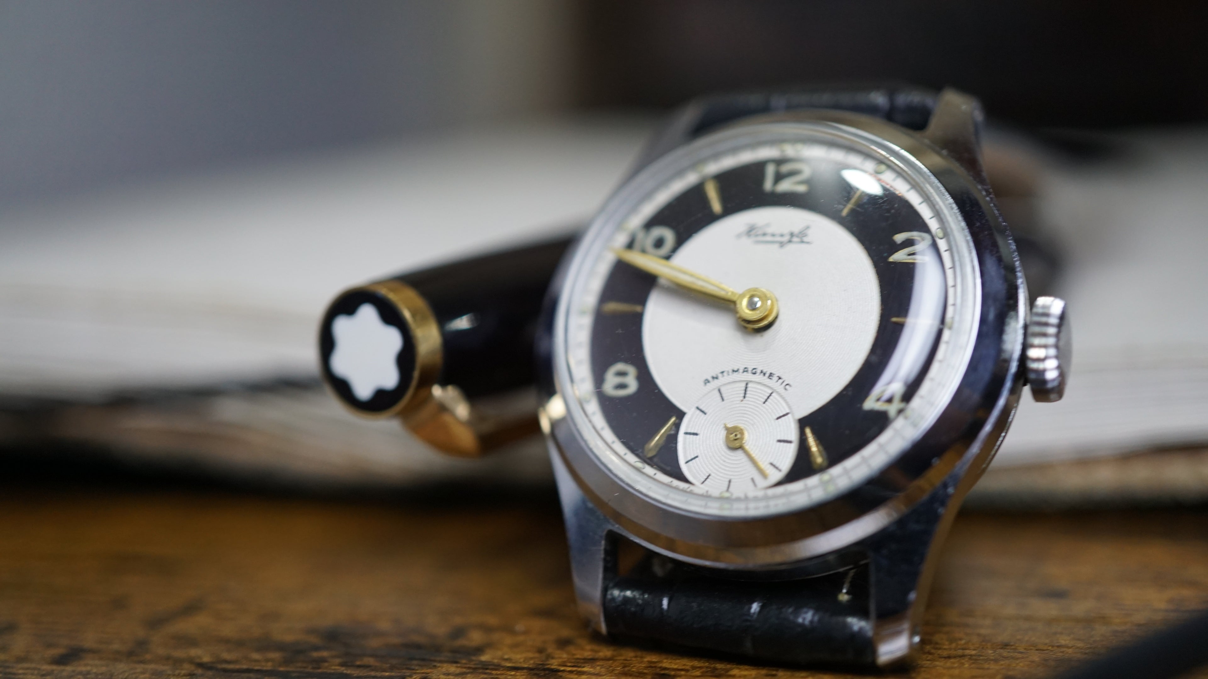 1940s Kienzle Antimagnetic German Military Style Watch Fama Elegance