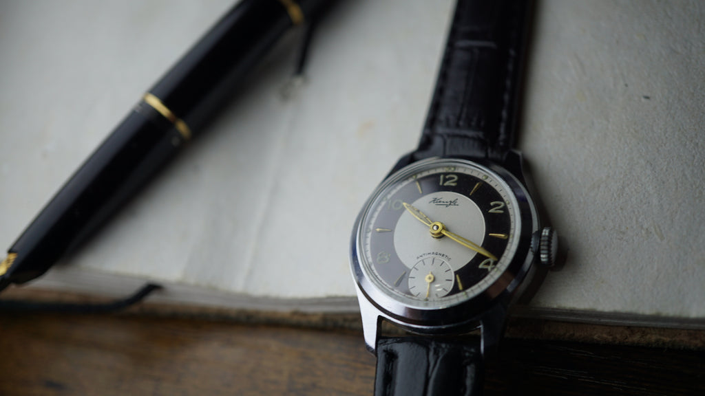 1940s Kienzle Antimagnetic German Military Style Watch Fama Elegance
