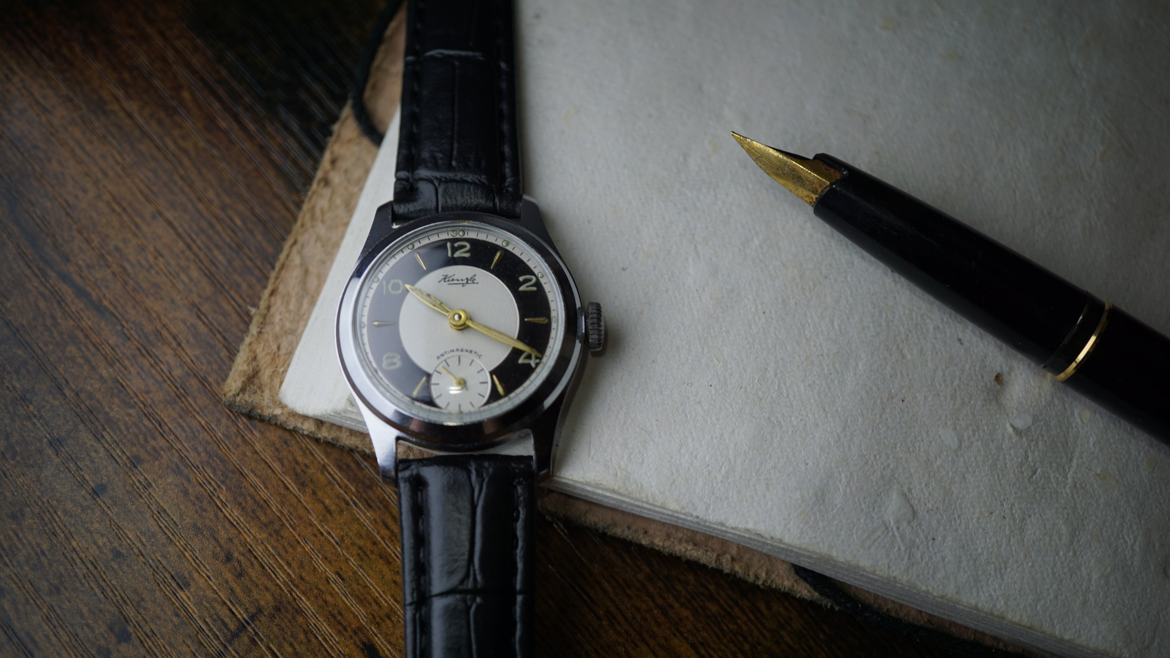 1940s Kienzle Antimagnetic German Military Style Watch Fama Elegance