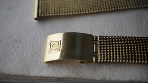 Omega Vintage 1970s Gold Milanese Mesh Bracelet – 15mm