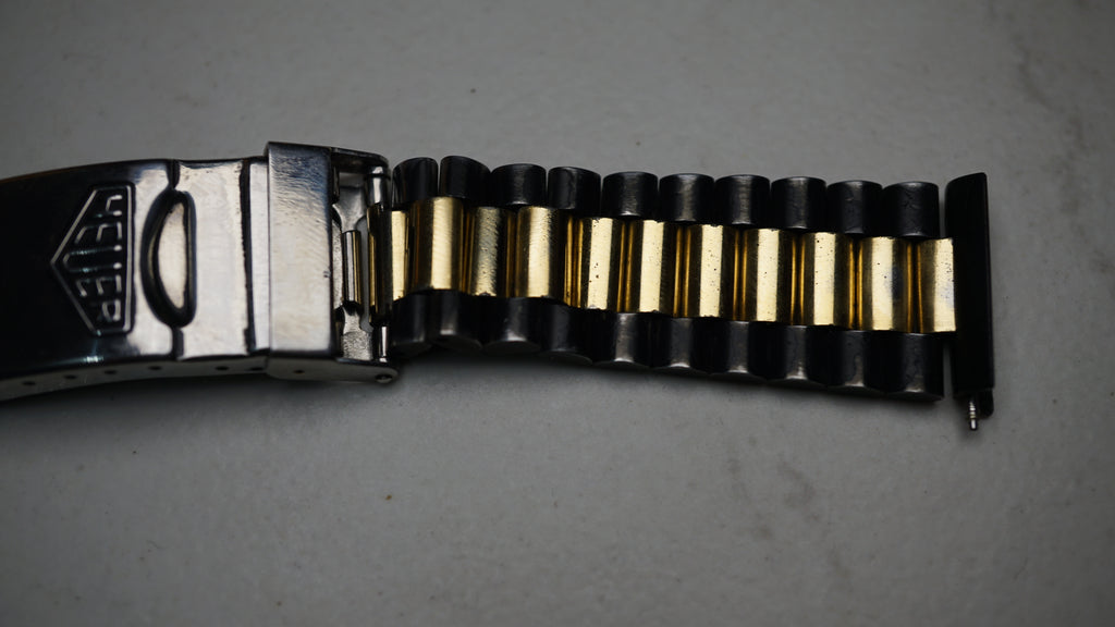 Vintage 1980s TAG Heuer Airline Two-Tone Bracelet – Original &amp; Complete Fama Elegance