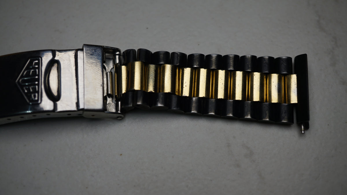 Vintage 1980s TAG Heuer Airline Two-Tone Bracelet – Original &amp; Complete Fama Elegance