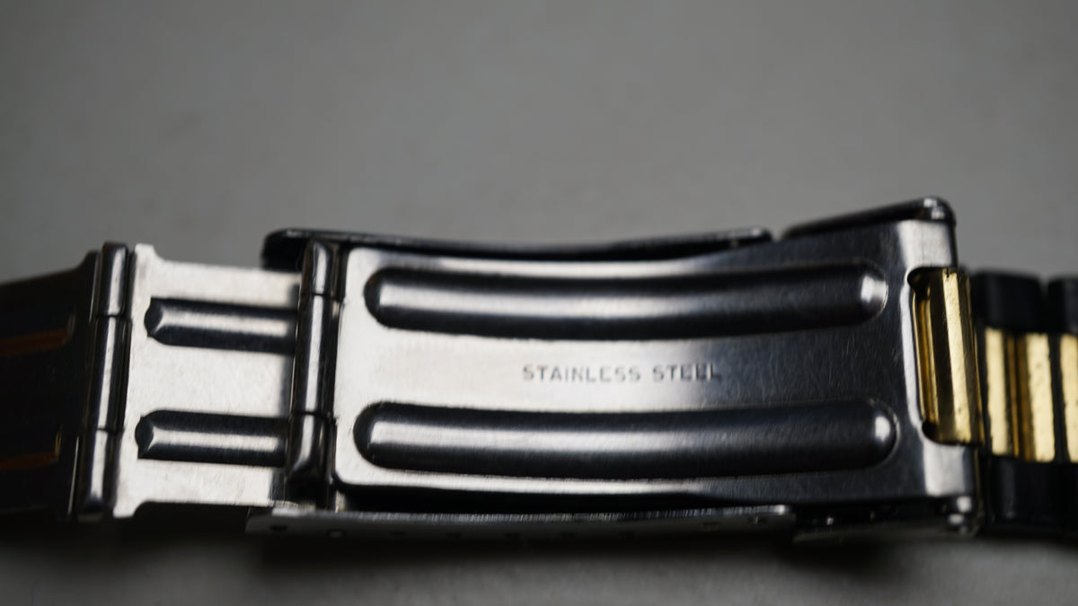 Vintage 1980s TAG Heuer Airline Two-Tone Bracelet – Original &amp; Complete Fama Elegance