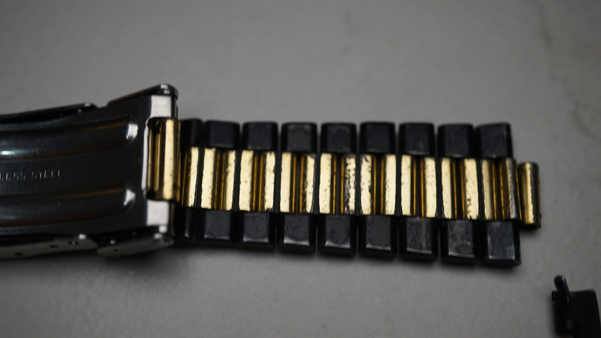 Vintage 1980s TAG Heuer Airline Two-Tone Bracelet – Original &amp; Complete Fama Elegance