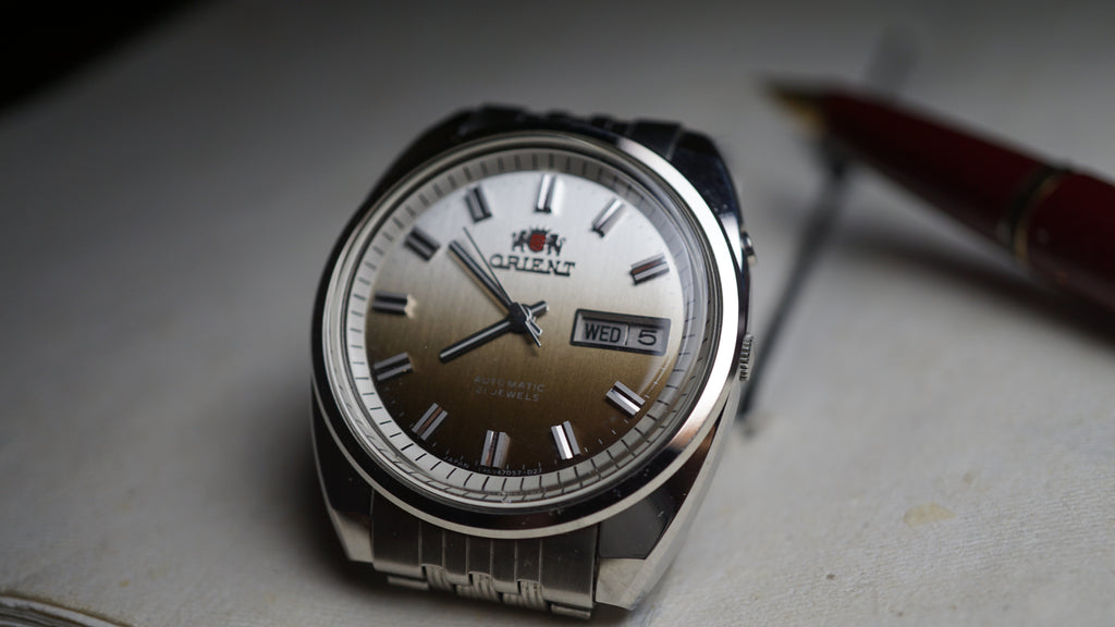 Vintage Orient Automatic 21 Jewels Watch – Original Jubilee Bracelet – Day/Date Fama Elegance