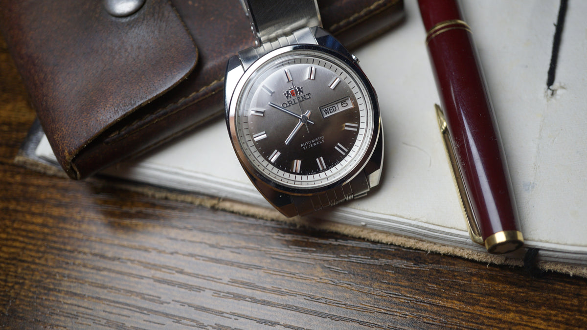 Vintage Orient Automatic 21 Jewels Watch – Original Jubilee Bracelet – Day/Date Fama Elegance