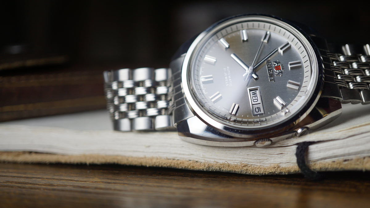 Vintage Orient Automatic 21 Jewels Watch – Original Jubilee Bracelet – Day/Date Fama Elegance