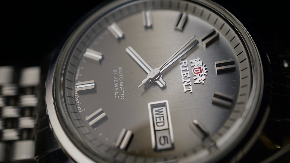 Vintage Orient Automatic 21 Jewels Watch – Original Jubilee Bracelet – Day/Date Fama Elegance