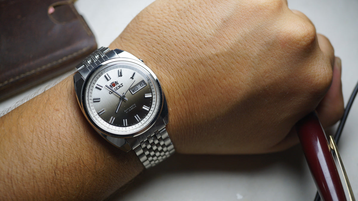 Vintage Orient Automatic 21 Jewels Watch – Original Jubilee Bracelet – Day/Date Fama Elegance