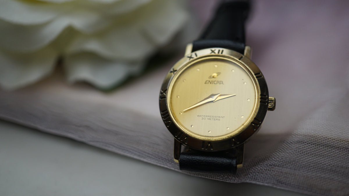 Enicar Ladies Vintage Watch Swiss Made 90s Gold eraEnicar Ladies Vintage Watch | Swiss Made Fama Elegance