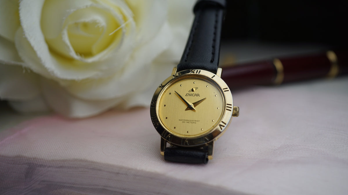 Enicar Ladies Vintage Watch Swiss Made 90s Gold eraEnicar Ladies Vintage Watch | Swiss Made Fama Elegance