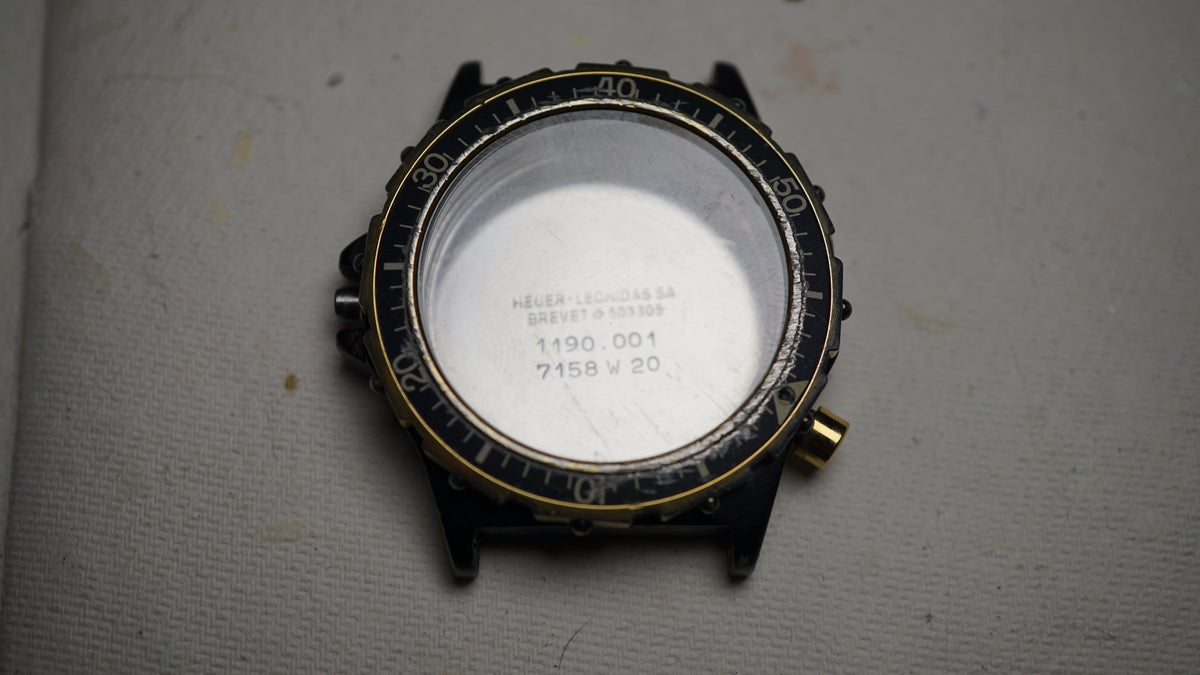 TAG Heuer GMT Airline Vintage Watch Case &amp; Bezel 1190.001 7158 W20 Fama Elegance
