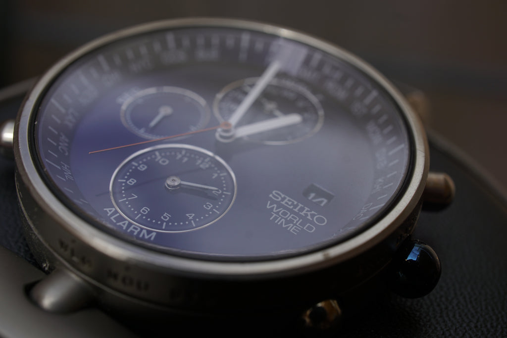 Seiko 5T52-0010 World Time – Rare Limited Edition | Collector’s Vintage Timepiece