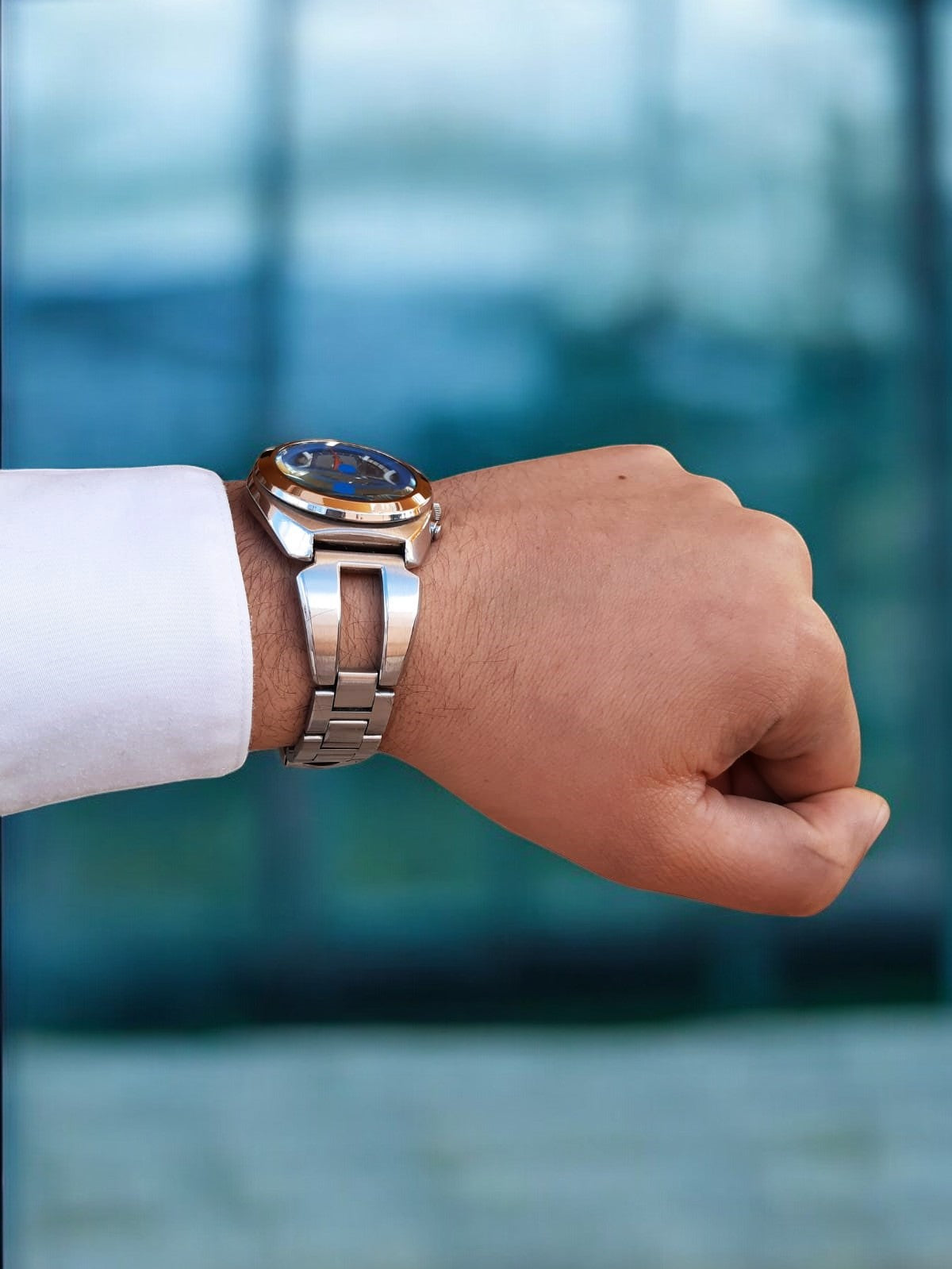 Alba seiko Chrono Blue V657 – A Elegância do Vintage deep blue