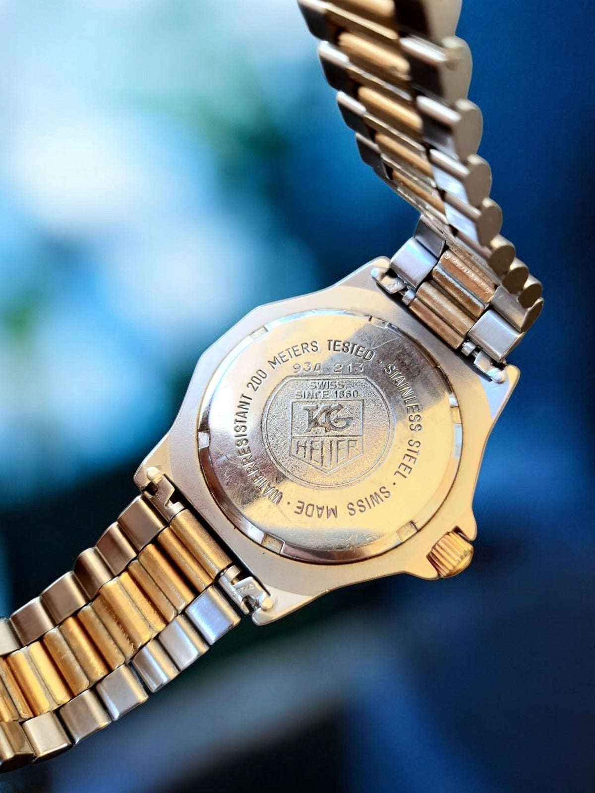 TAG Heuer 3000 Professional Ref. 934.213 - Relógio Vintage Dual-Tone 37mm vintage watch