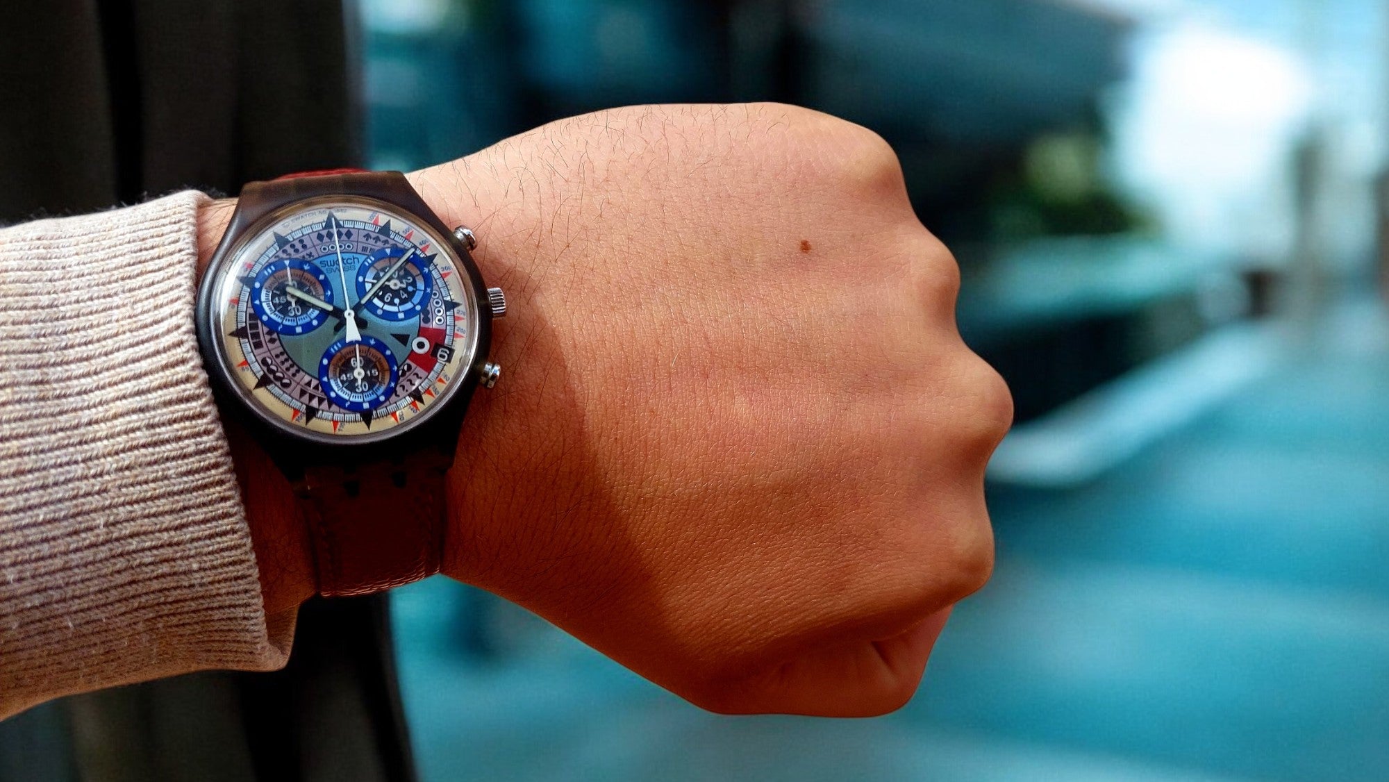 Swatch Caótik ATZ ECO Chronograph – Beyond Time, Beyond Ordinary 90s collectible
