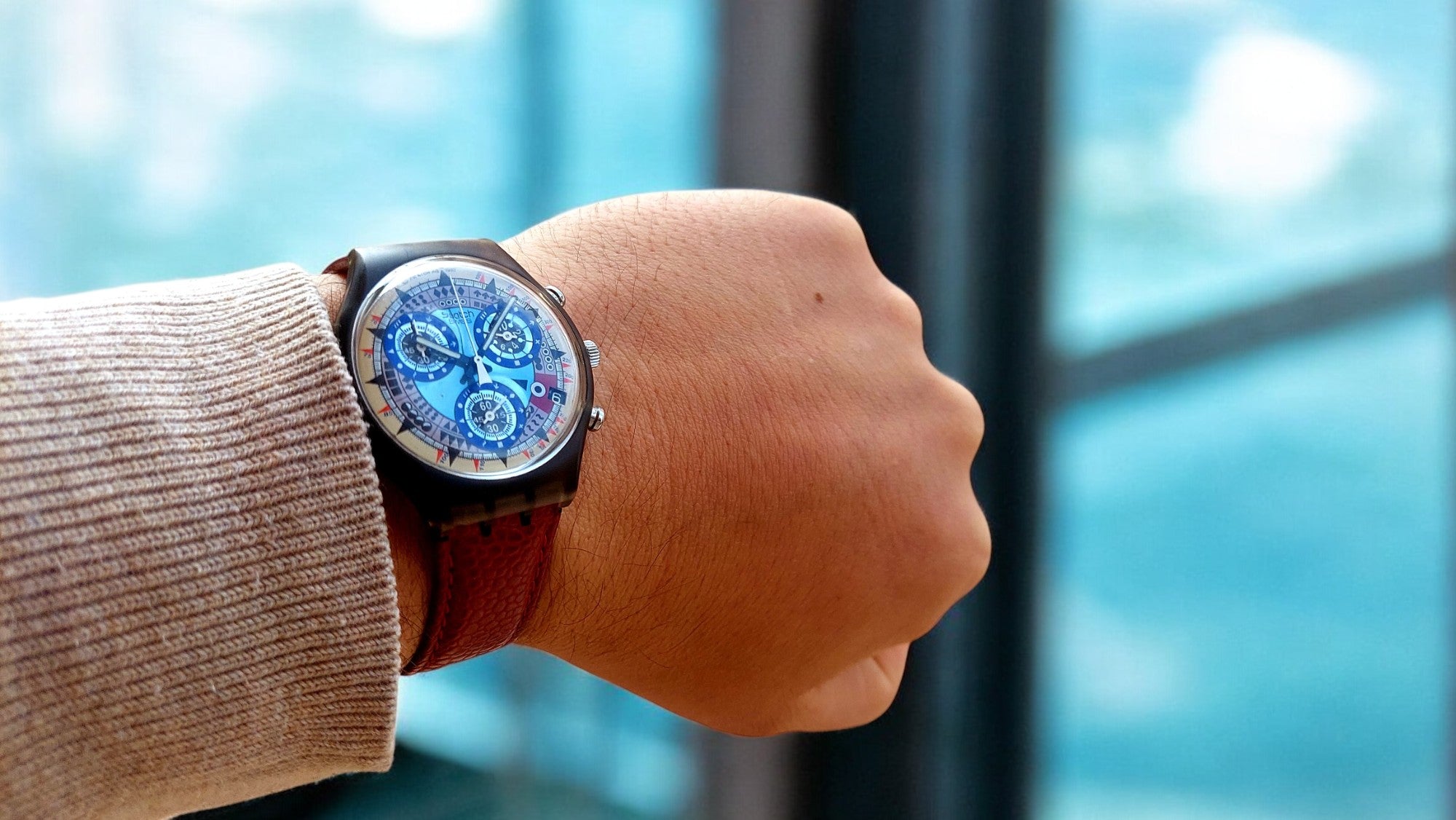 Swatch Caótik ATZ ECO Chronograph – Beyond Time, Beyond Ordinary 90s collectible