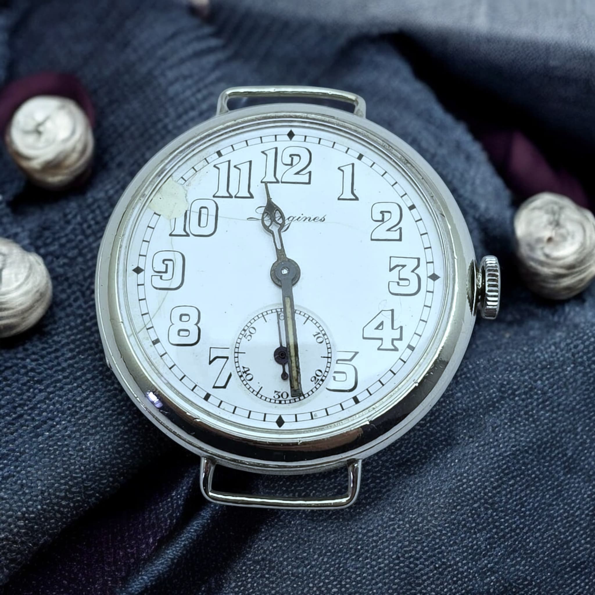 Longines centenário primeira Guerra mundial Trench Watch from World War I Porcelana