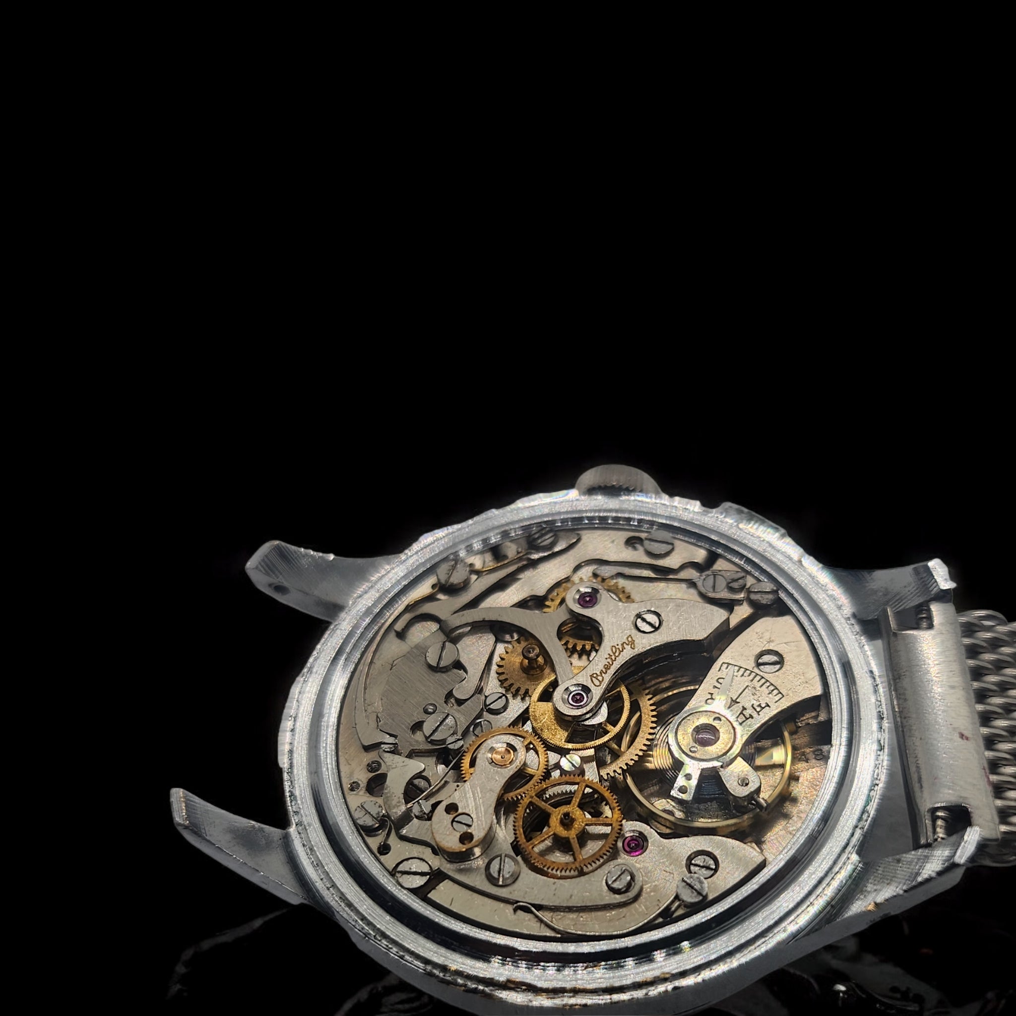 Breitling Genève Top Time Waffle Silver - Cronógraphe Vintage classic