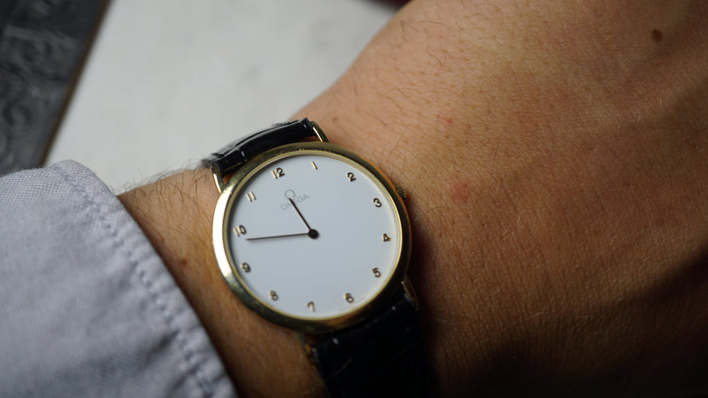 Omega de vile the classic gold hands Fama Elegance