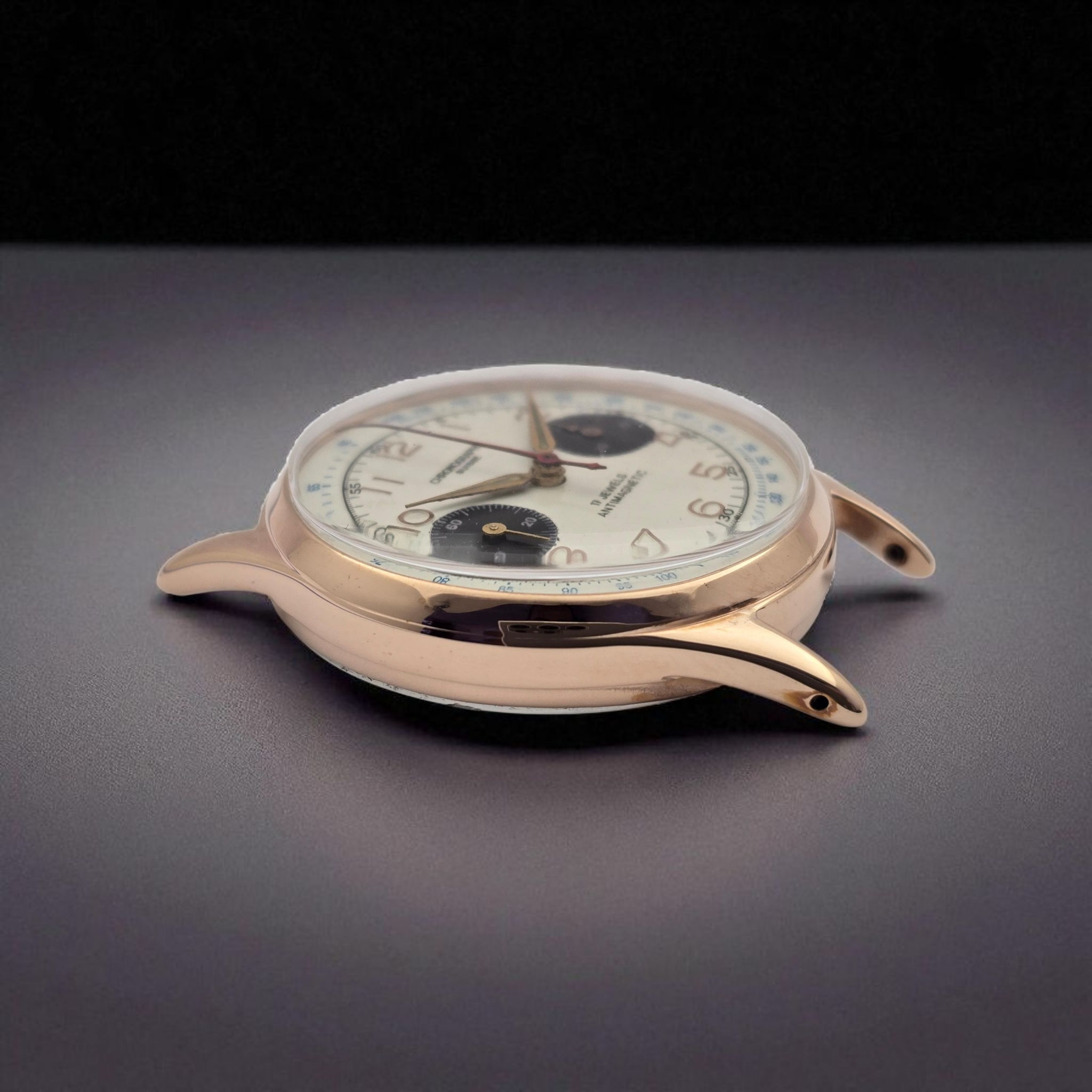 Chronograph Suisse – Panda Dial – Rose Gold Case